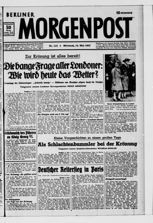 Berliner Morgenpost on May 12, 1937