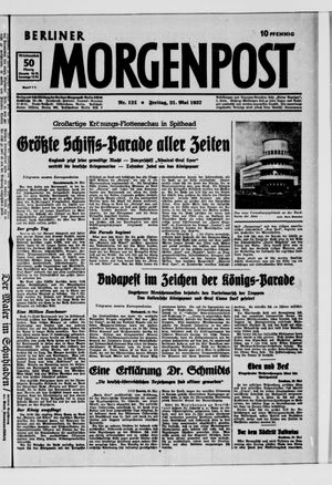 Berliner Morgenpost on May 21, 1937