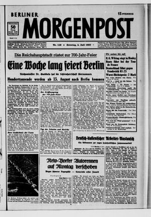 Berliner Morgenpost vom 04.07.1937