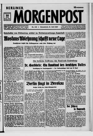 Berliner Morgenpost vom 31.07.1937