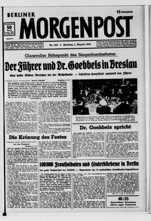 Berliner Morgenpost vom 01.08.1937