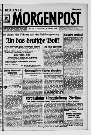 Berliner Morgenpost vom 07.10.1937