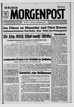 Berliner Morgenpost vom 07.11.1937