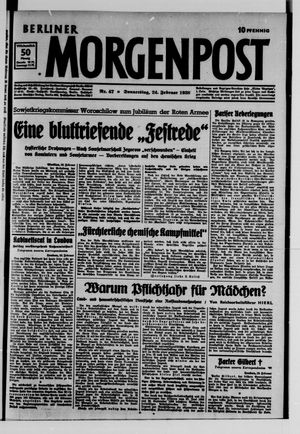 Berliner Morgenpost vom 24.02.1938