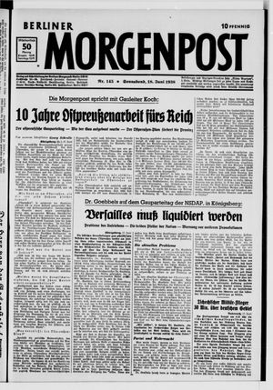 Berliner Morgenpost vom 18.06.1938