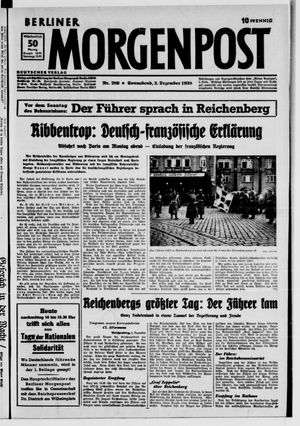 Berliner Morgenpost on Dec 3, 1938