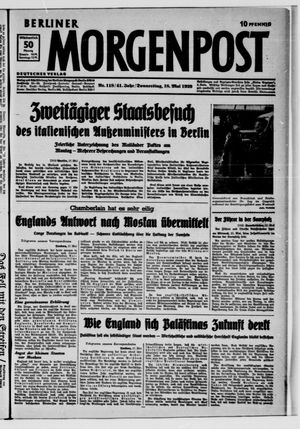 Berliner Morgenpost vom 18.05.1939