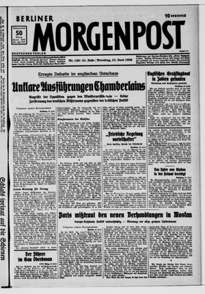Berliner Morgenpost on Jun 13, 1939