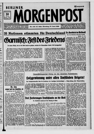 Berliner Morgenpost vom 27.06.1939
