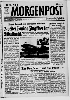 Berliner Morgenpost vom 29.07.1939