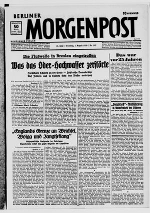 Berliner Morgenpost vom 01.08.1939