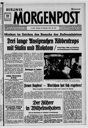 Berliner Morgenpost vom 29.09.1939