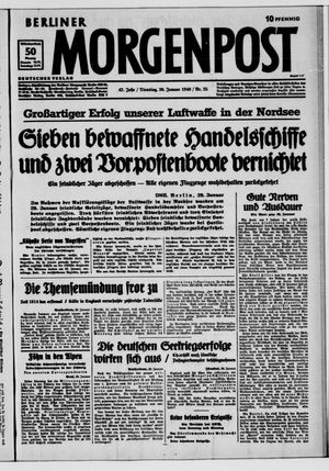 Berliner Morgenpost vom 30.01.1940