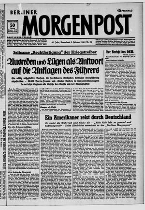 Berliner Morgenpost vom 03.02.1940