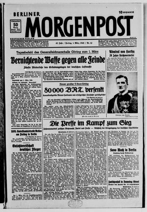 Berliner Morgenpost vom 01.03.1940