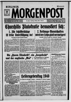 Berliner Morgenpost vom 08.03.1940