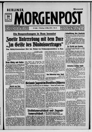 Berliner Morgenpost vom 12.03.1940