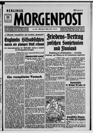 Berliner Morgenpost vom 13.03.1940