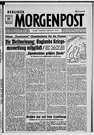 Berliner Morgenpost vom 14.03.1940