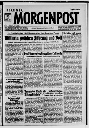 Berliner Morgenpost vom 06.04.1940