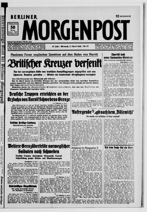 Berliner Morgenpost vom 17.04.1940
