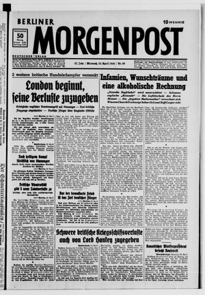 Berliner Morgenpost vom 24.04.1940