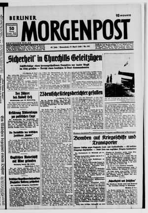 Berliner Morgenpost vom 27.04.1940