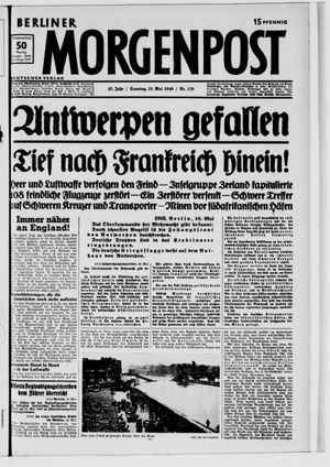 Berliner Morgenpost vom 19.05.1940