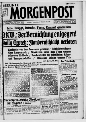 Berliner Morgenpost vom 30.05.1940