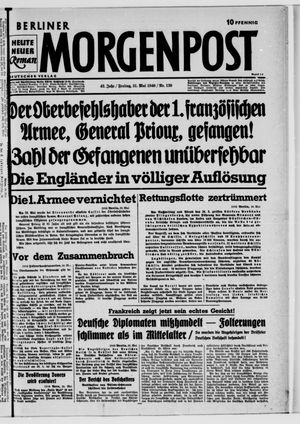 Berliner Morgenpost vom 31.05.1940