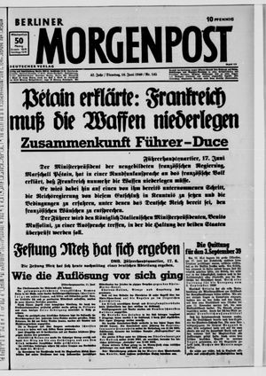 Berliner Morgenpost vom 18.06.1940