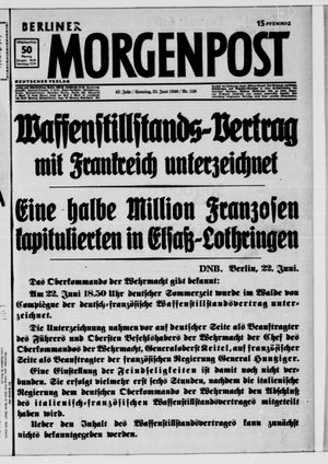 Berliner Morgenpost vom 23.06.1940
