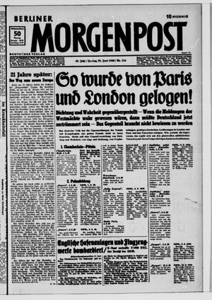 Berliner Morgenpost vom 28.06.1940