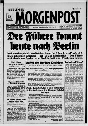 Berliner Morgenpost vom 06.07.1940