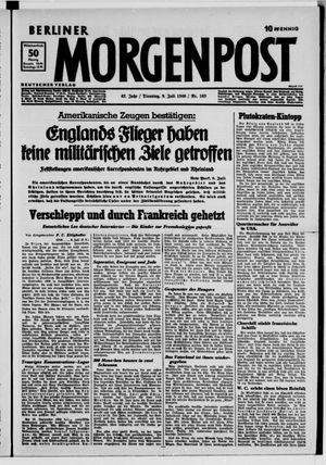 Berliner Morgenpost vom 09.07.1940