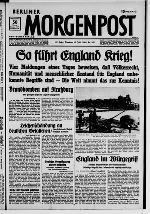 Berliner Morgenpost vom 16.07.1940