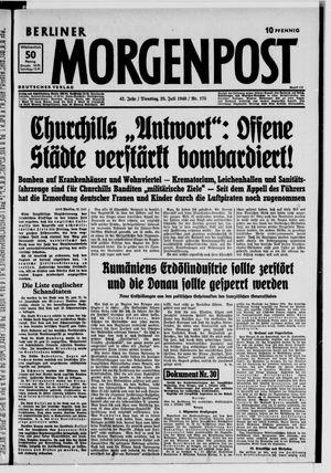 Berliner Morgenpost vom 23.07.1940