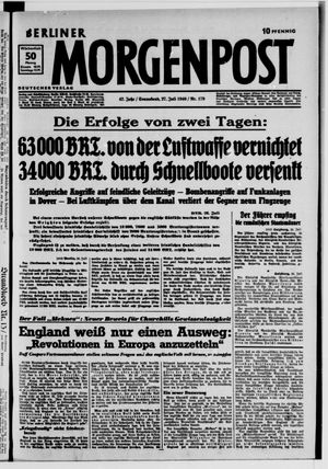 Berliner Morgenpost vom 27.07.1940