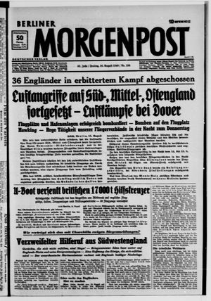 Berliner Morgenpost vom 16.08.1940