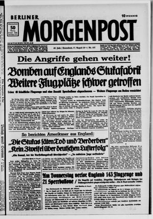 Berliner Morgenpost vom 17.08.1940
