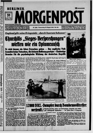 Berliner Morgenpost vom 22.08.1940