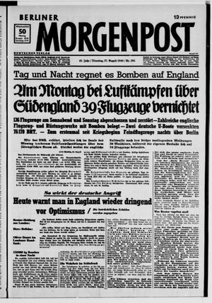 Berliner Morgenpost vom 27.08.1940