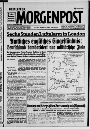 Berliner Morgenpost vom 28.08.1940