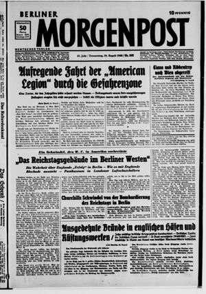 Berliner Morgenpost vom 29.08.1940