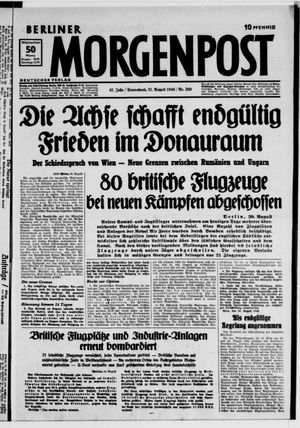 Berliner Morgenpost vom 31.08.1940