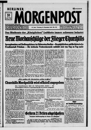 Berliner Morgenpost vom 24.09.1940