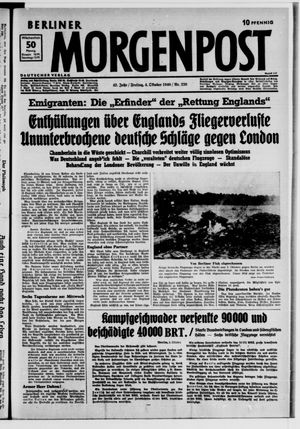 Berliner Morgenpost vom 04.10.1940