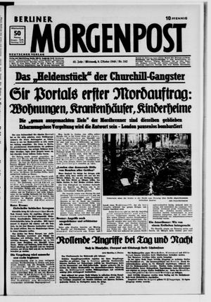 Berliner Morgenpost vom 09.10.1940