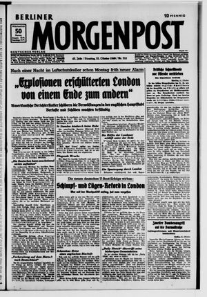Berliner Morgenpost vom 22.10.1940