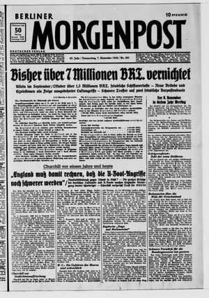 Berliner Morgenpost vom 07.11.1940